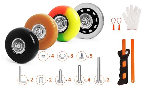 Amazon Luggage Wheels Replacement Kit Pc Diameter In Mm Thick