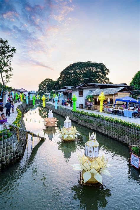 Chiang Mai Thailand Mercado Flotante Klong Mae Kha En La