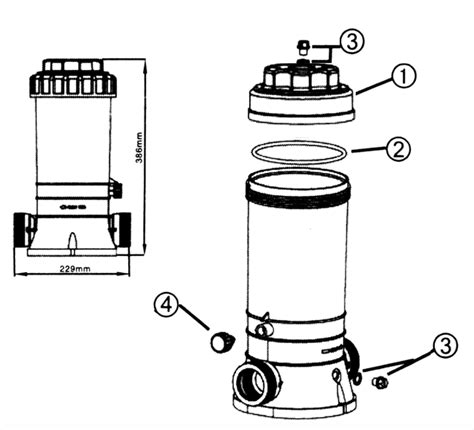 Pentair Rainbow Chlorinator Parts Model: 320, 43% OFF