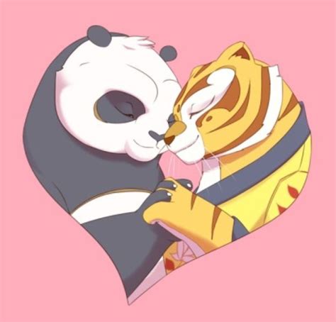 Po And Tigress Furry Couple Panda Art Kung Fu Panda Drawing