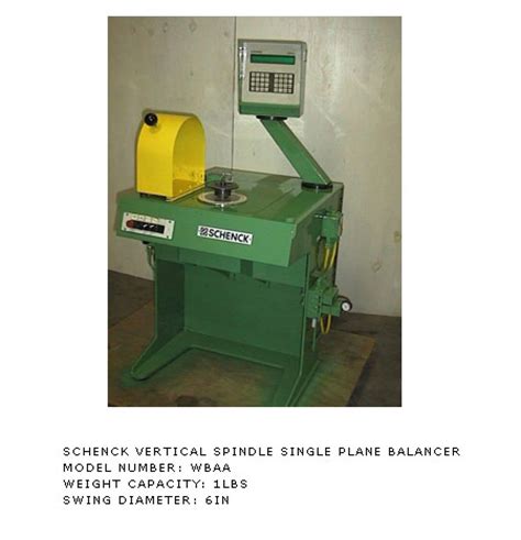 Used Schenck Balancing Machines (Dynamic and Static) for Sale | Surplus ...