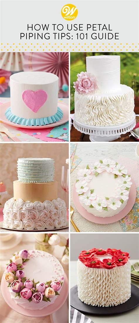 How To Use Petal Piping Tips 101 Guide Wilton S Baking Blog