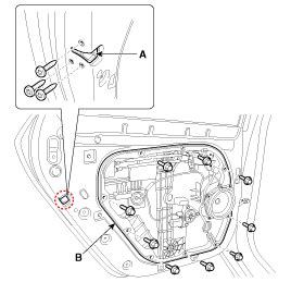 Kia Carens Rear Door Module Repair Procedures Rear Door