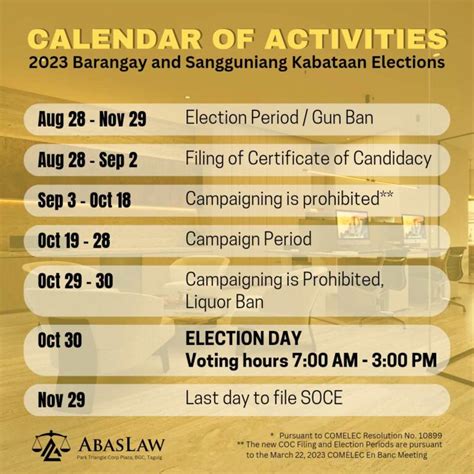 Election Calendar May Raf Hermine