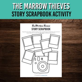 The Marrow Thieves Story Scrapbook Printable Book Study Worksheet