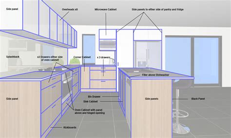 L Shaped Kitchen With Island 3 6m X 3m DIY Kitchens Perth