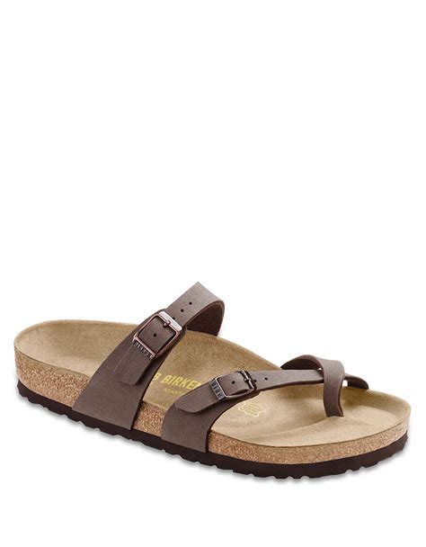 Birkenstock Mayari Birkibuc Cross Strap Sandals In Brown Lyst