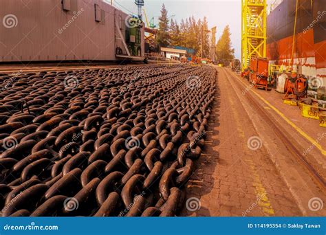 Anchor chain big stock photo. Image of corrupt, dock - 114195354