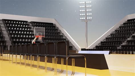 Basketball Arena - 3D Model by IzIBrizi