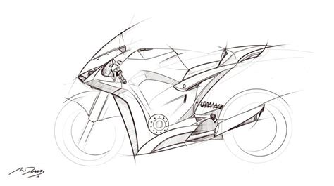 Superbike Drawing by mikednhm