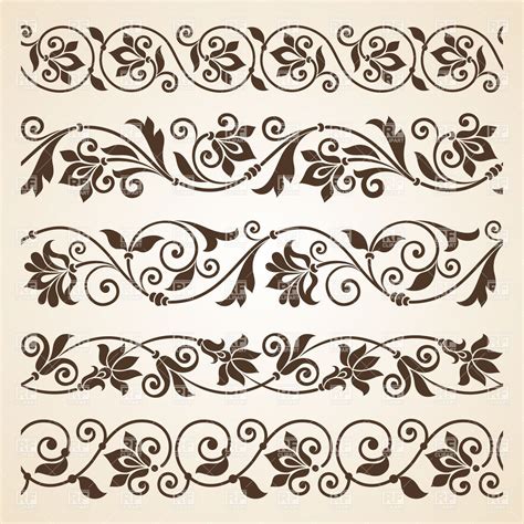 Floral Border Vector At Vectorified Collection Of Floral Border