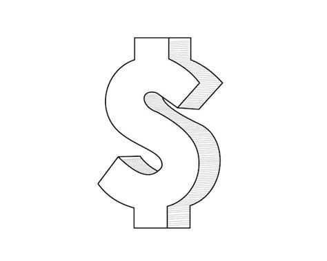 Premium Vector Doodle Style Dollar Sign