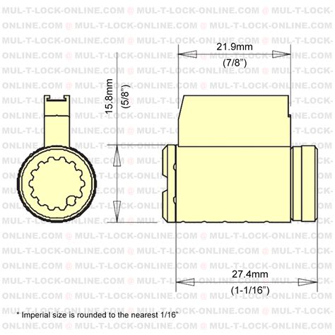 Mul T Lock Mtl600 Cylinder For Emtek Deadbolt Mul T Lock Onlinecom