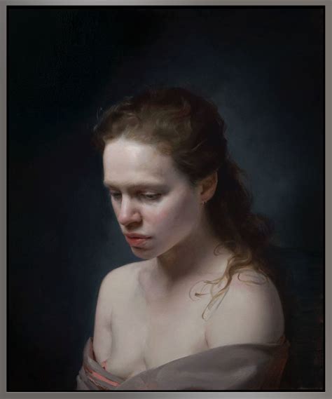 Rachel Li Mary Lynn 2019 Oil On Panel 24 X 21 In 61 X 53 Cm Dark