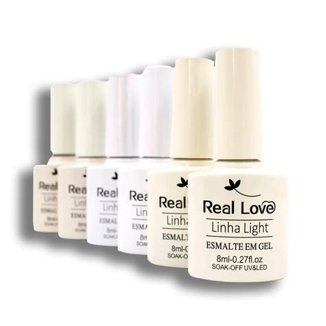 Esmalte Em Gel Francesinha Linha Light Real Love 8ml Shopee Brasil