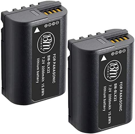 Amazon BM Premium 2 Pack Of DMW BLK22 Replacement Batteries For