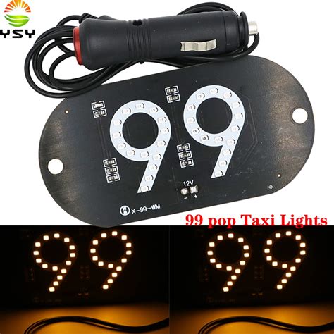 Ysy X New Model Pop Taxi Led Taxi Light Sign Car Led Windscreen Cab