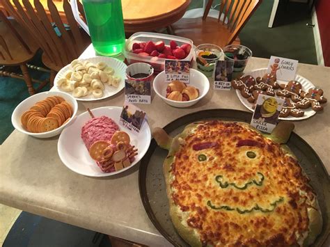 Shrek Movie Night In 2024 Movie Night Snacks Movie Night Food