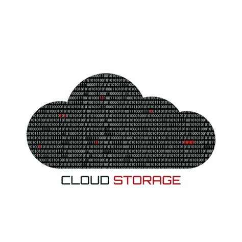 Le Logo Vectoriel Du Service De Stockage En Nuage Est Un Nuage Compos