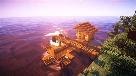 Minecraft How To Build A Fishing Dock Youtube