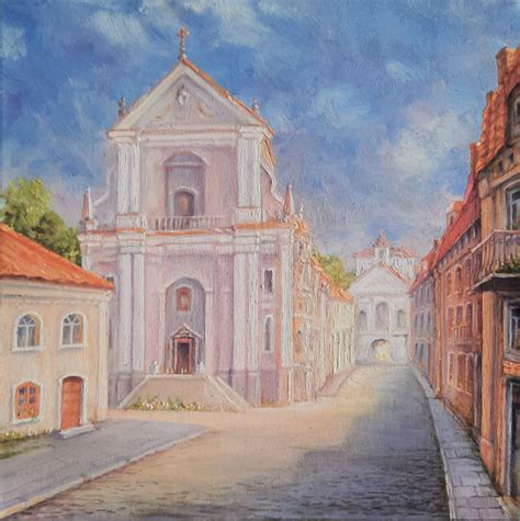 Buy Aušros Vartų Street painting by Aleksandras Jaremčiukas