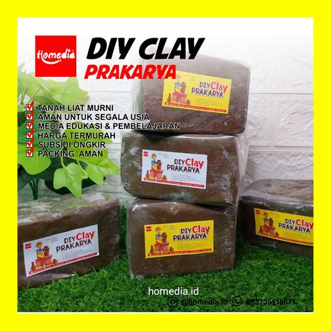 Jual CLAY DIY CLAY TANAH LIAT TANAH LIAT MURNI TANAH LIAT UNTUK