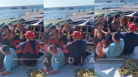 Turistas Se Enfrentaron A Pu Os En Playa Blanca Santa Marta Al D A