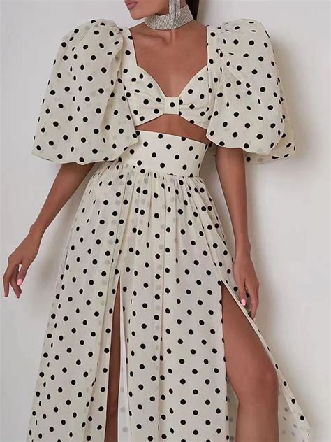 Polka Dots Of Dreams Two Piece Set Comino Couture