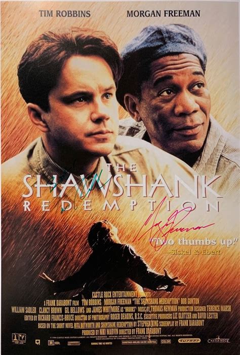 Morgan Freeman Autograph Signed Shawshank Redemption Poster