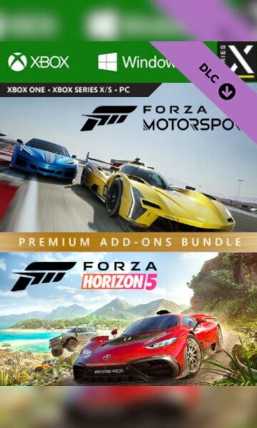 Kup Forza Motorsport And Forza Horizon 5 Premium Add Ons Bundle Xbox Series Xs Windows 10