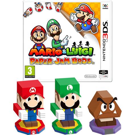 Mario Luigi Paper Jam Bros Nintendo UK Store