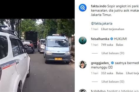 Viral Video Angkot Di Cipinang Bikin Macet Sopirnya Malah Santuy Makan