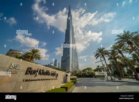 Entrance To The Burj Khalifa Which Is The World S Tallest Building In