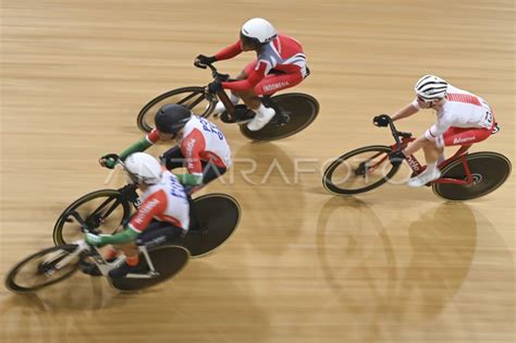 FINAL MADISON PUTRA UCI TRACK NATIONS CUP 2023 ANTARA Foto