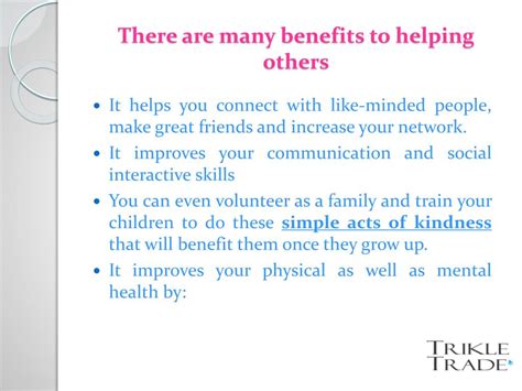 Ppt The Benefits Of Being Kind To Others Powerpoint Presentation