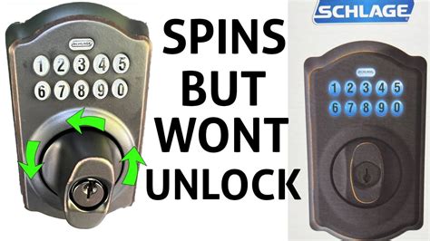 Schlage Keypad Lock Fix Spins But Wont Unlock 3 Different Fixes