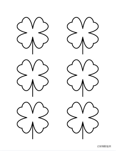 Four Leaf Clover Stencil