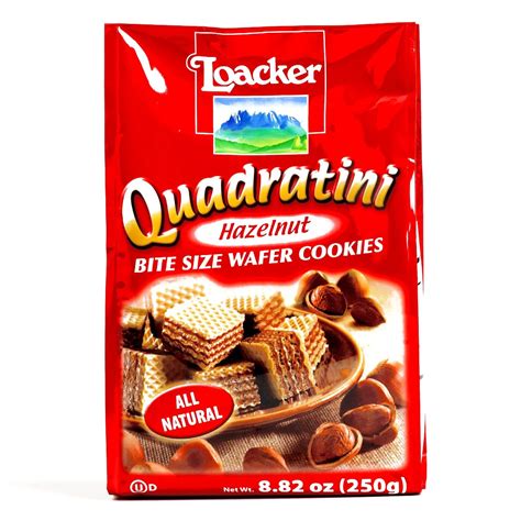 Amazon Loacker Quadratini Hazelnut Wafers Oz Each Items Per