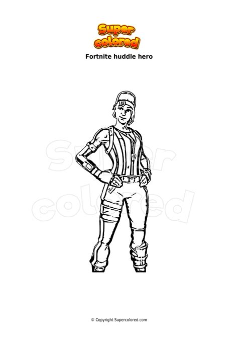 Coloring Page Fortnite Renegade Raider Supercolored