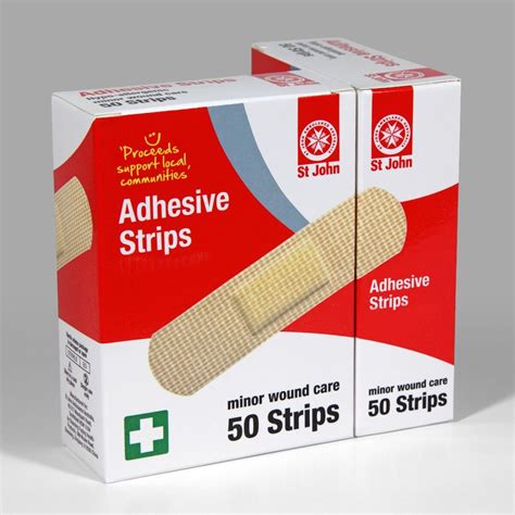 St John Band Aid Adhesive Strips Pack of 50