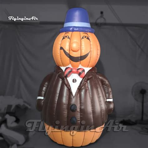 Wholesale Walking Inflatable Pumpkin Man Halloween Costume 3m