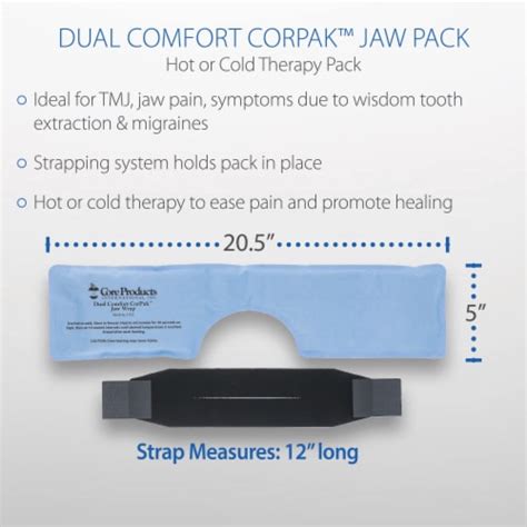 Core Products Dual Comfort Corpak Hot And Cold Therapy Jaw Wrap One Size Kroger