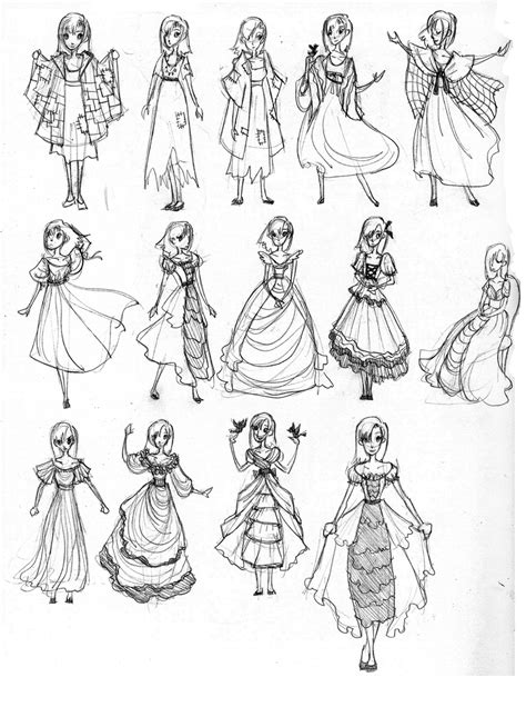 Princess Dress Designs by ebonysnowwhite on DeviantArt