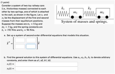 Solved Consider A System Of Two Toy Railway Cars I E Chegg