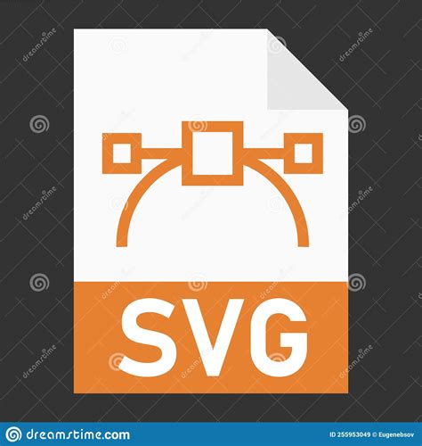 Modern Flat Design Of Svg File Icon For Web Stock Vector Illustration