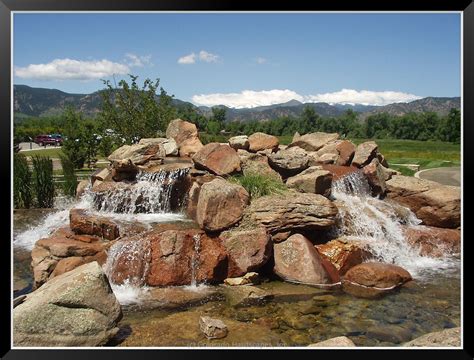 Natural boulder water feature installed by Colorado Hardscapes | Water ...