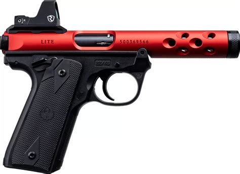 Ruger Mark IV 22 45 Lite Red 22 LR 4 4 Barrel 10 Rounds W Riton