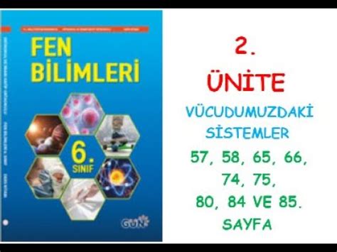 6 SINIF FEN BİLİMLERİ DERS KİTABI 2 ÜNİTE VÜCUDUMUZDAKİ SİSTEMLER 88