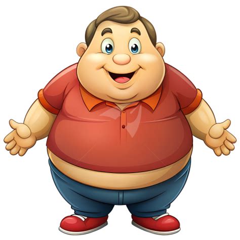 Fat cartoon character male - Photo #1007 - Vectorjungal