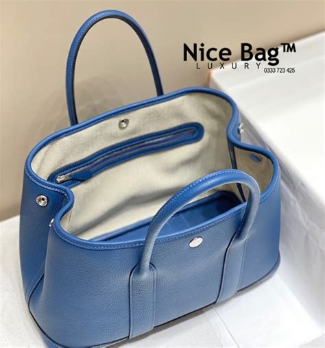 Túi Hermes Garden Party 30 Togo Blue Nice Bag